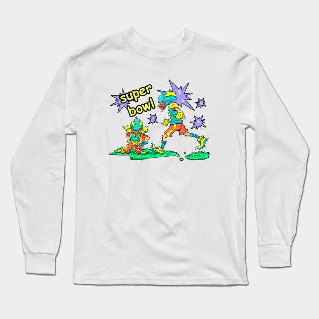 Super bowl Long Sleeve T-Shirt by vanpaul54